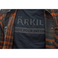 Dark Navy Harkila Mens Logo T-Shirt Lifestyle Detail
