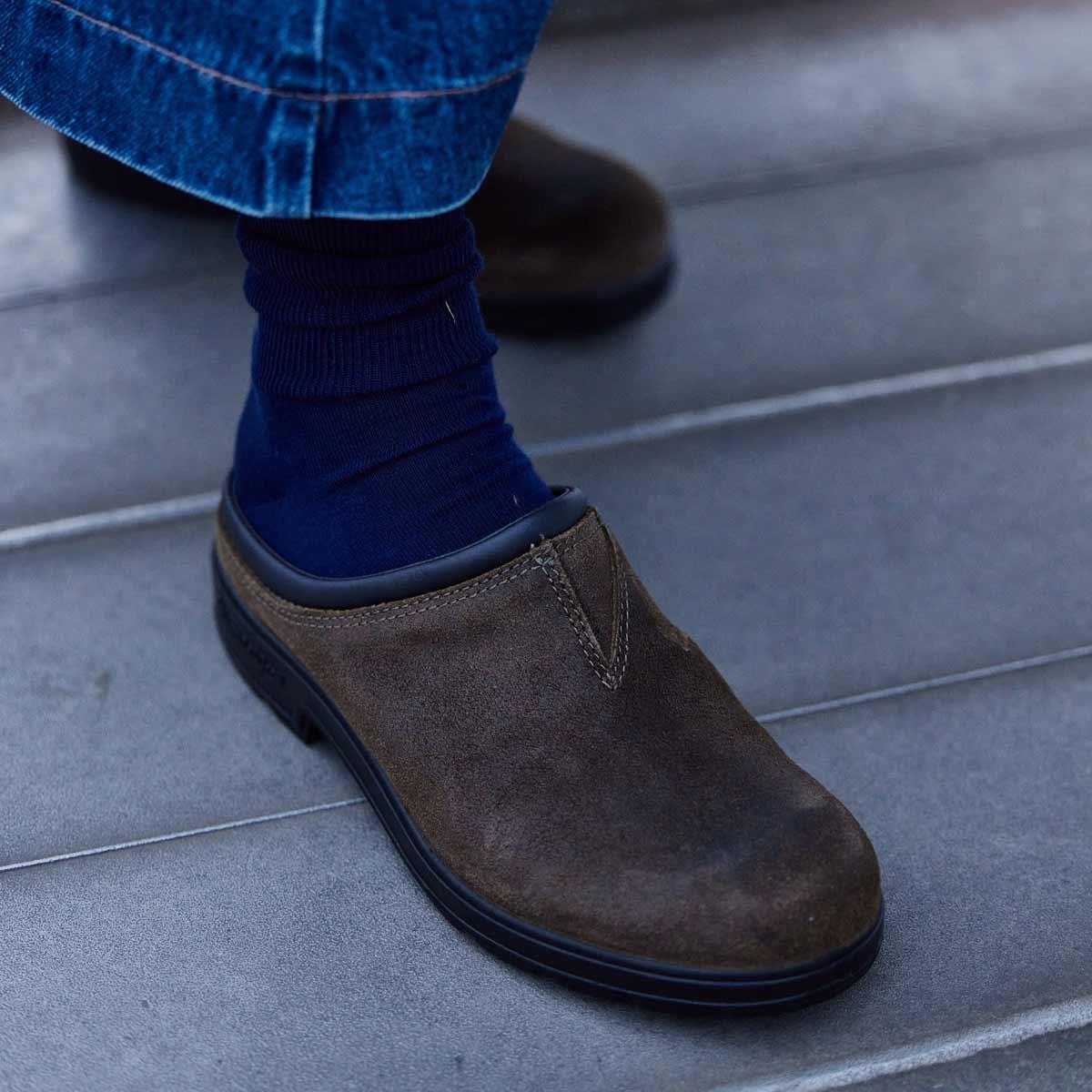 Dark Olive Blundstone Womens Originals Clogs 2423 Lifestyle Detail