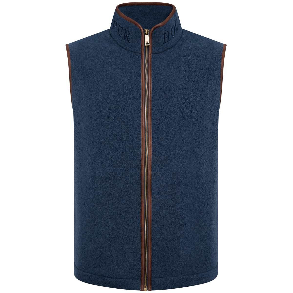 Dusty Blue Holland Cooper Mens Country Fleece Gilet