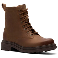 Walnut Leather Clarks Womens Orinoco3 Style Lace-Up Boots