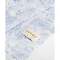White Barbour Womens Wisteria Scarf logo