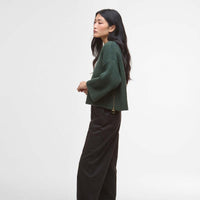 Olive Barbour Lilian Knitted Jumper On Model