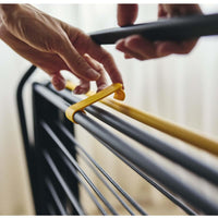 Black Joseph Joseph AirFrame 16m 3-Tier Clothes Airer Lifestyle Folded
