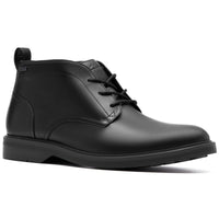 Black Leather Clarks Mens Aldwin Mid GTX Chukka Boot