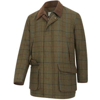 Green/Blue Hoggs Of Fife Mens Kingussie Tweed Field Coat