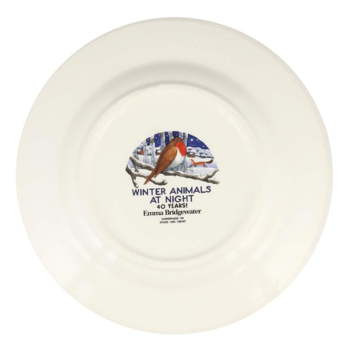 Emma Bridgewater Midnight Robin Medium Dinner Plate 8.5 Inch bottom