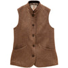 Joules Womens Nehru Collar Tweed Gilet