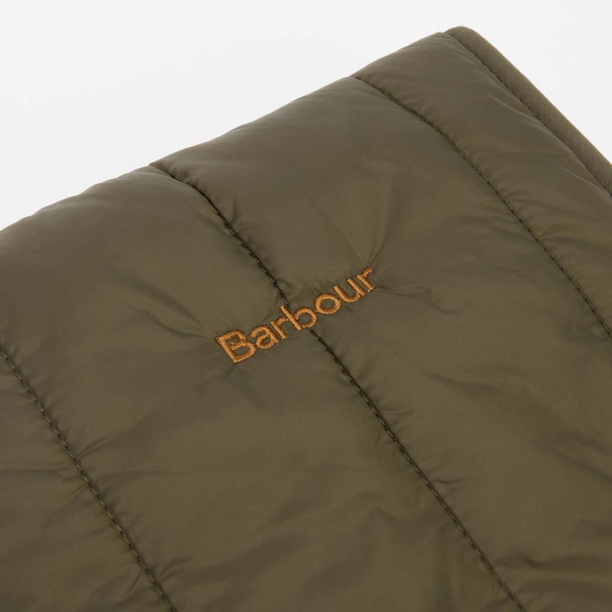 Olive/Khaki Barbour Brampton Quilted Dog Coat badge