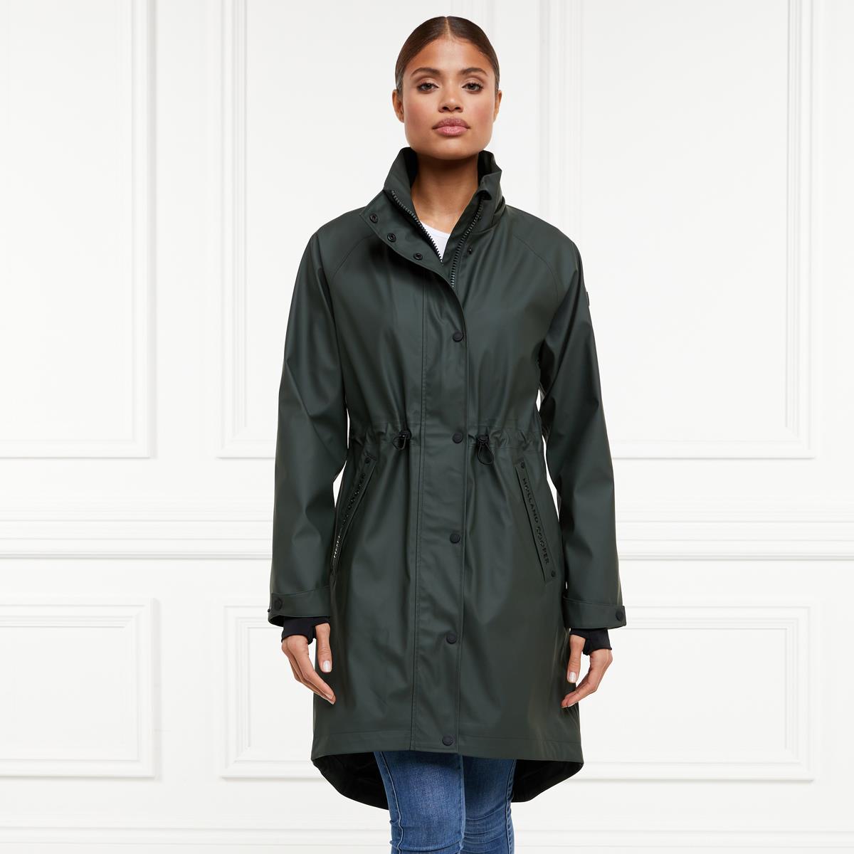 Holland Cooper Womens Chartwell Rain Parka Evergreen