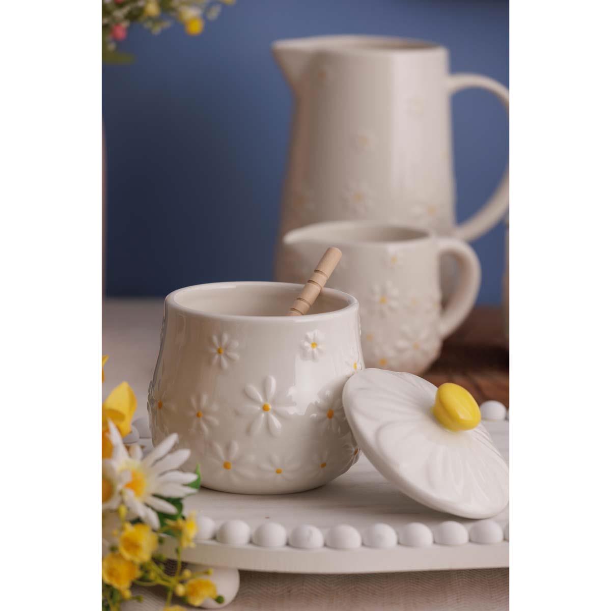 Price and Kensington Daisy Honey Pot and Drizzler LS3