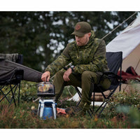 InVis Green Seeland Mens Cross Windbeater Jacket Lifestyle at camp