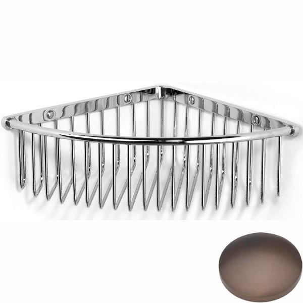City Bronze Samuel Heath Deep Corner Shower Basket N151
