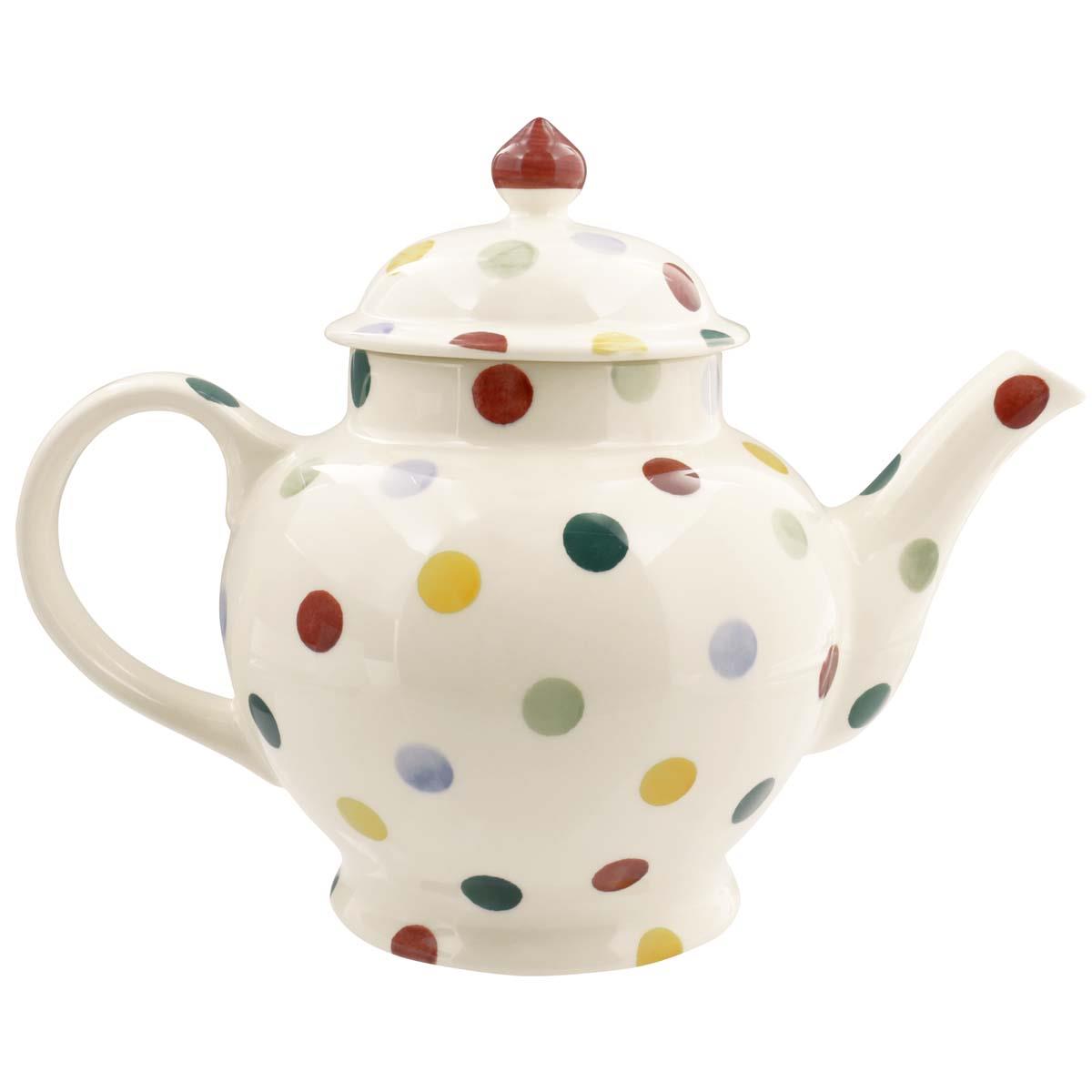 Emma Bridgewater Polka Dot 4 Mug Teapot RIGHT