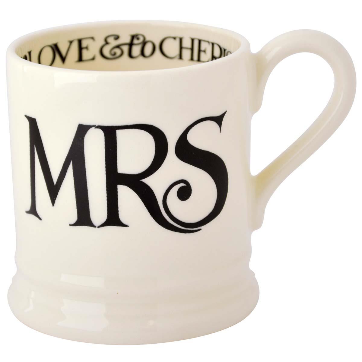 Emma Bridgewater Black Toast Mr & Mrs Mug Set