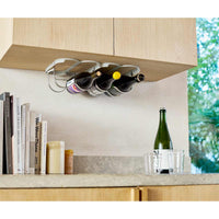 Light Stone Joseph Joseph Cradle Foldable Under-Shelf Wine Rack Lifestyle