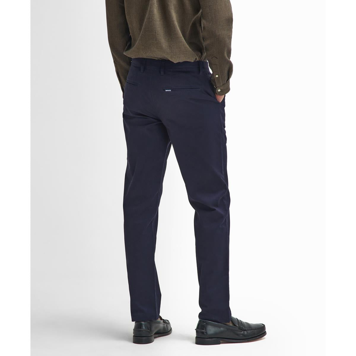 Barbour Mens Sueded Sateen Tailored Fit Trouser
