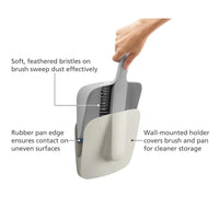 Joseph Joseph CleanTech Wall-Mounted Dustpan and Brush Features