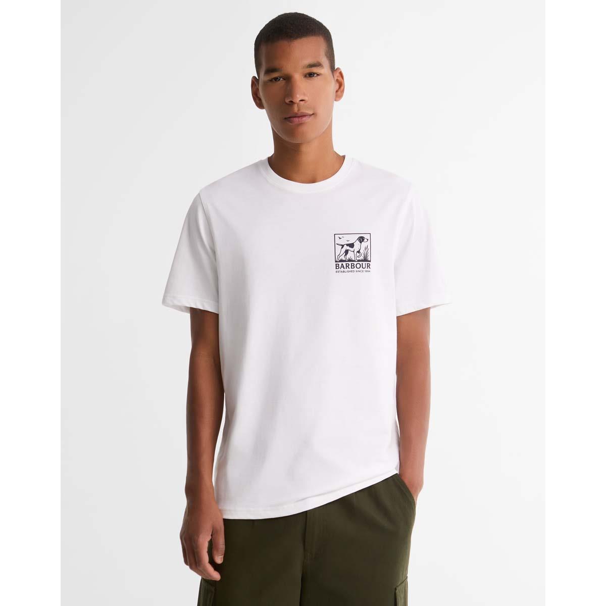 Barbour Mens Setter Graphic Tailored T-Shirt FRONT