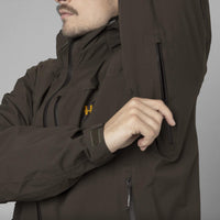 Willow Green Harkila Mens Logmar HWS Packable Jacket Ventilation Zip Detail