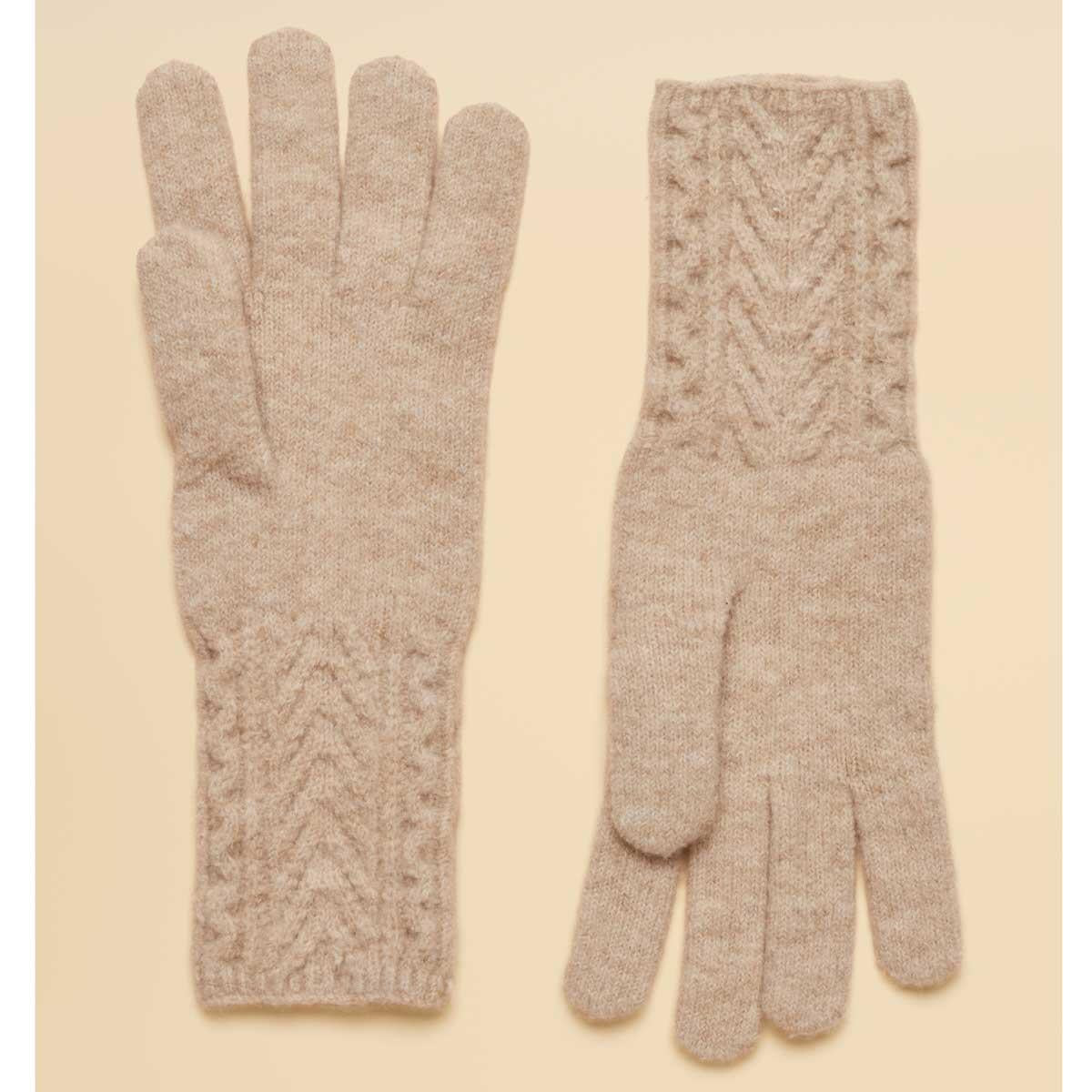 Joules Womens Cable Knit Gloves