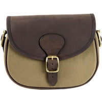 Teales Huntsman Oiled Leather & Khaki Canvas Cartridge Bag