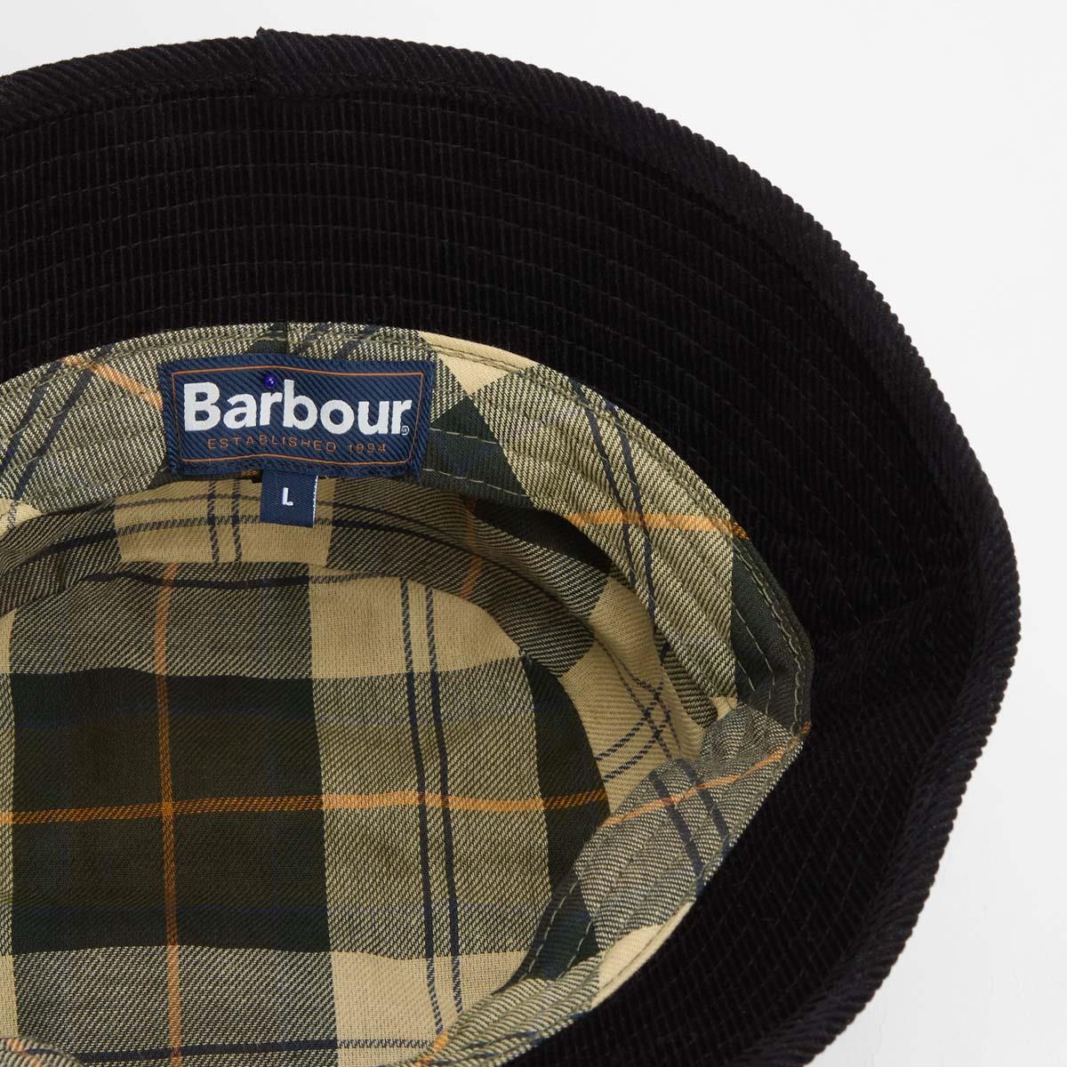Sage Barbour Mens Field Wax Bucket Hat Lining