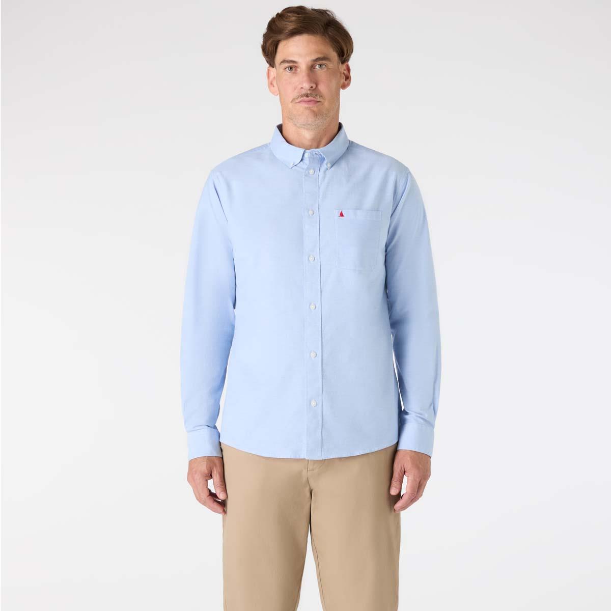 Pale Blue Musto Mens Original Oxford Shirt FRONT