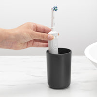Dark Grey Brabantia Toothbrush Holder Lifestyle