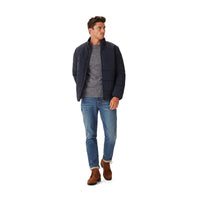 Navy R.M. Williams Mens Padstow Jacket on model