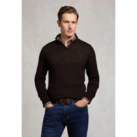Holland Cooper Mens Fine Quarter Zip Knit Jumper