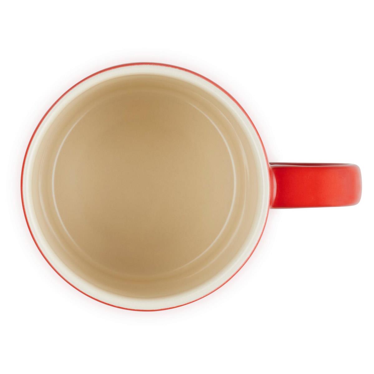 Cerise Le Creuset Stoneware Holly Mug 350ml Interior