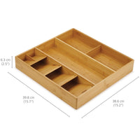 Bamboo Joseph Joseph DrawerStore Bamboo Cutlery Utensil and Gadget Organiser dimensions