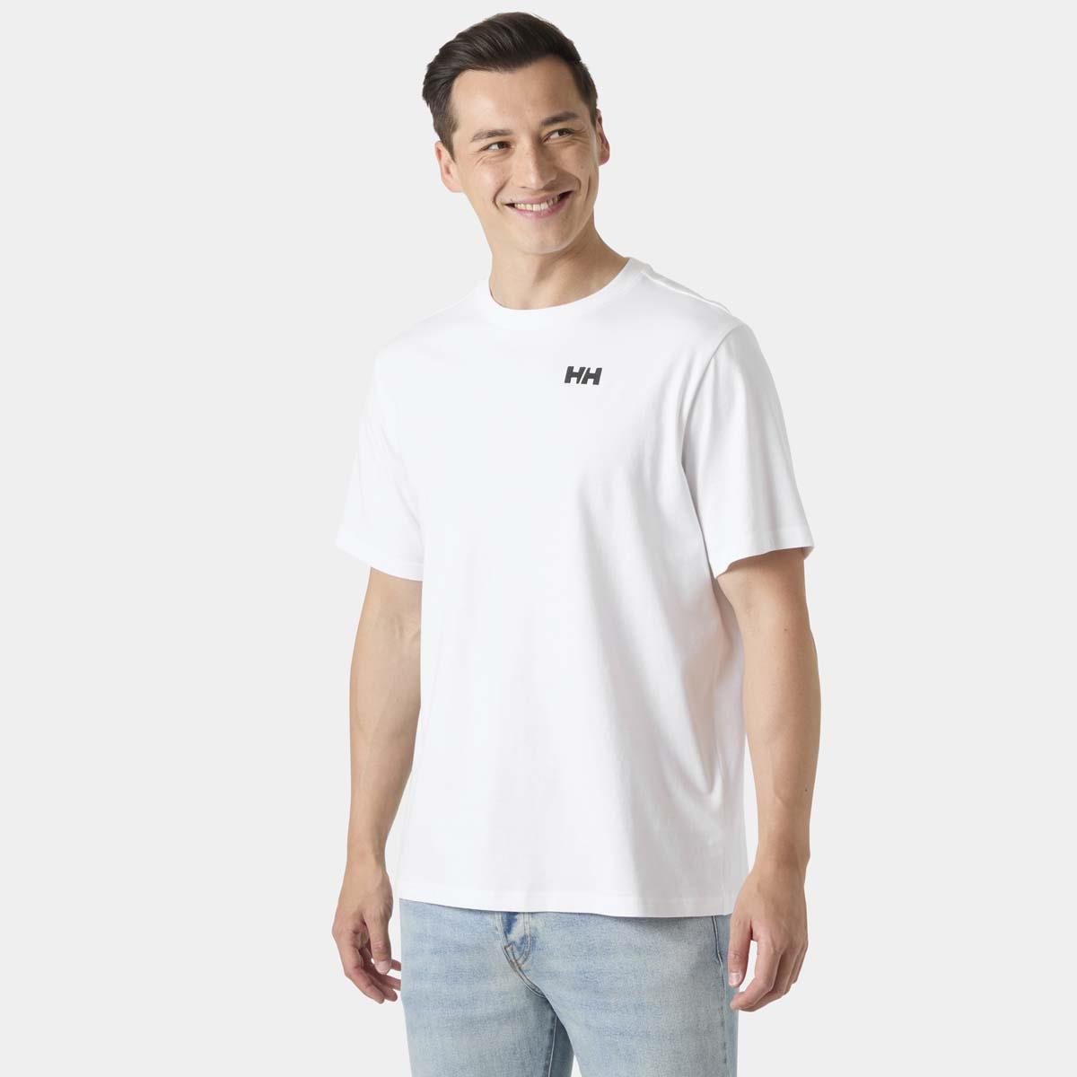 White Helly Hansen Mens Core T-Shirt 2.0 MODEL