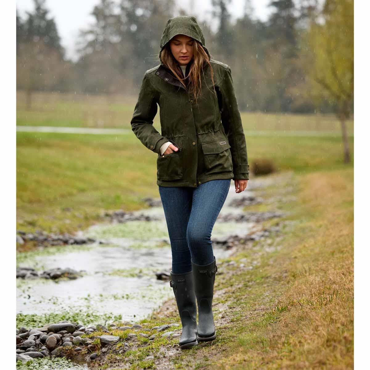 Deep Navy Ariat Womens Woodstock Wellington Boots Lifestyle Outdoors