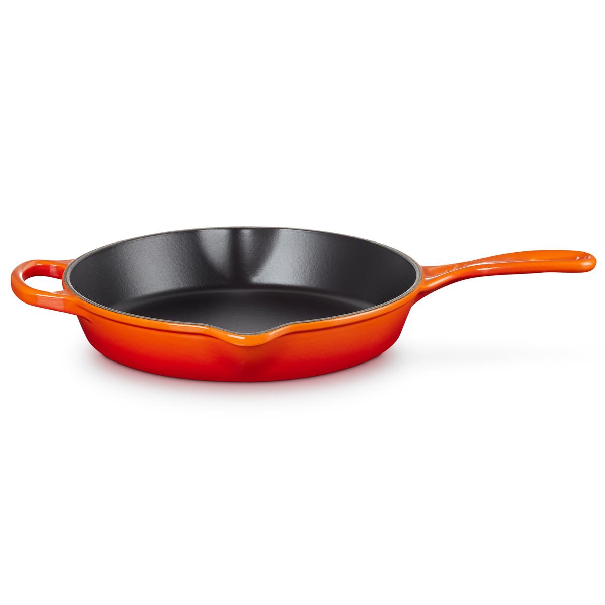 Le Creuset Signature Cast Iron Round Deep Skillet with Metal Handle 26cm