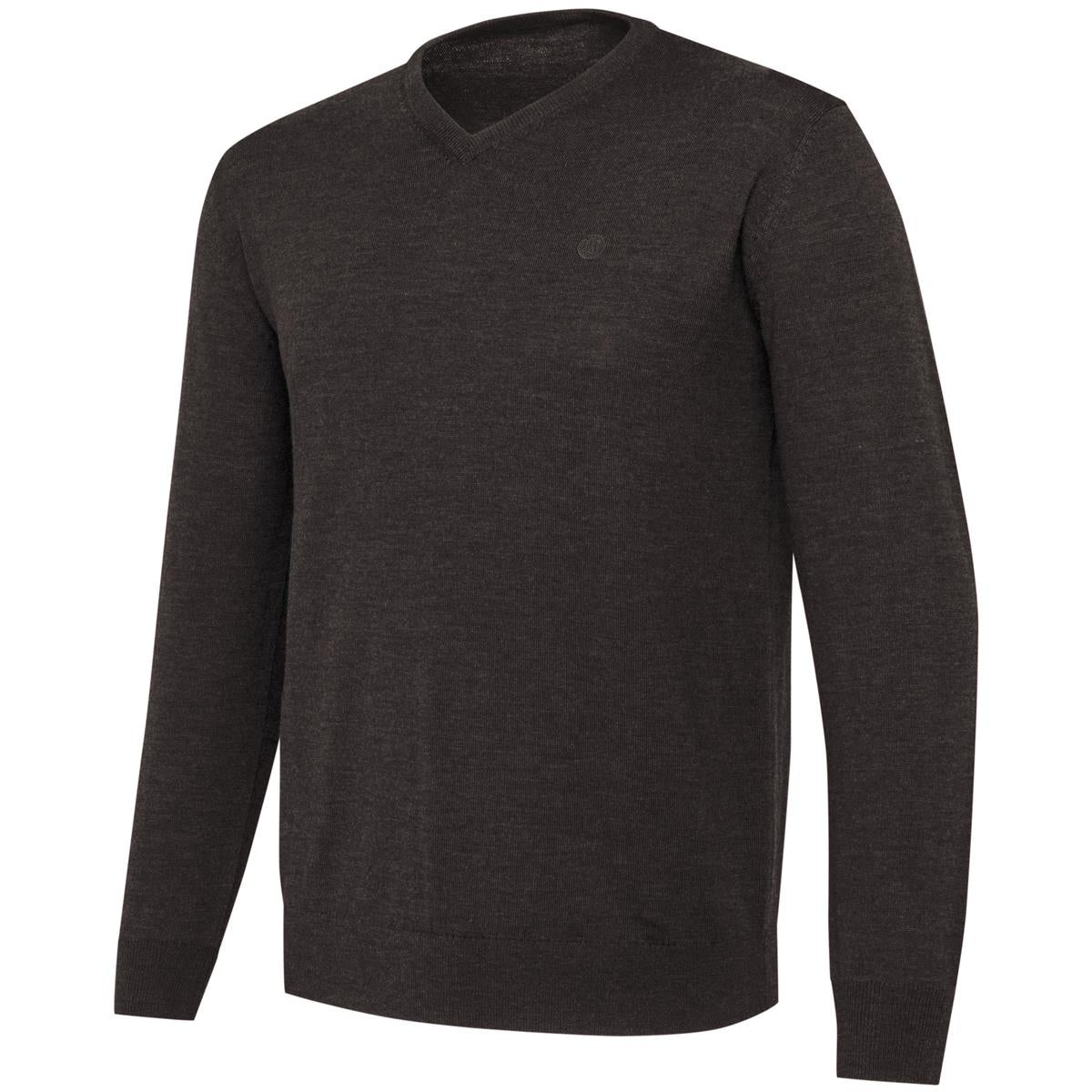 Brown Bark Beretta Mens Merino V-Neck Sweater