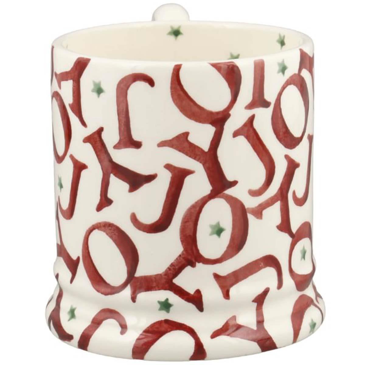 Emma Bridgewater Christmas Red Joy Half Pint Mug