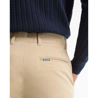 Washed Stone Barbour Mens Sueded Sateen Tailored Fit Trouser butt