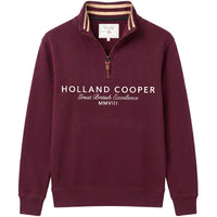 Holland Cooper Mens Heritage Quarter Zip Sweatshirt