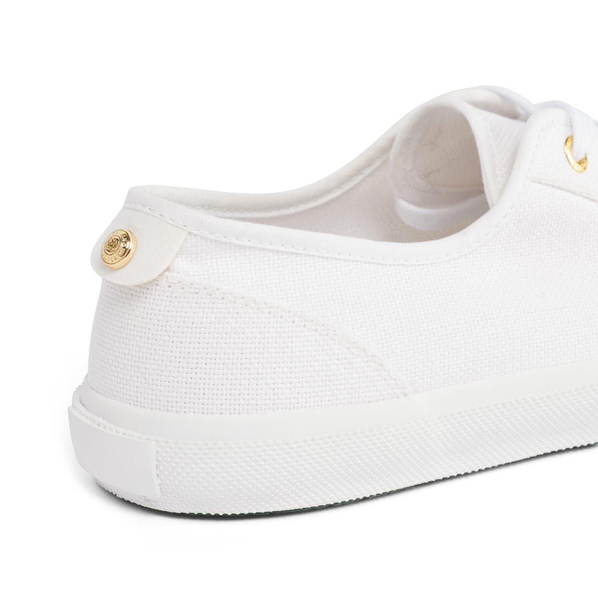 White Holland Cooper Womens Sloane Trainers Back Heel