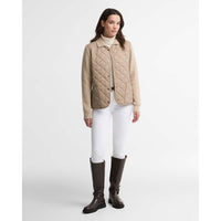 Warm Trench Barbour Womens Allendale Knitted Cardigan ON MODEL