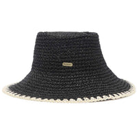 Black Barbour Womens Camille Crochet Hat