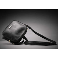 Black/Deboss Tartan Barbour Womens Daphne Deboss Leather Crossbody Bag Lifestyle