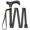 Bisley Folding Walking Stick / Black C80B