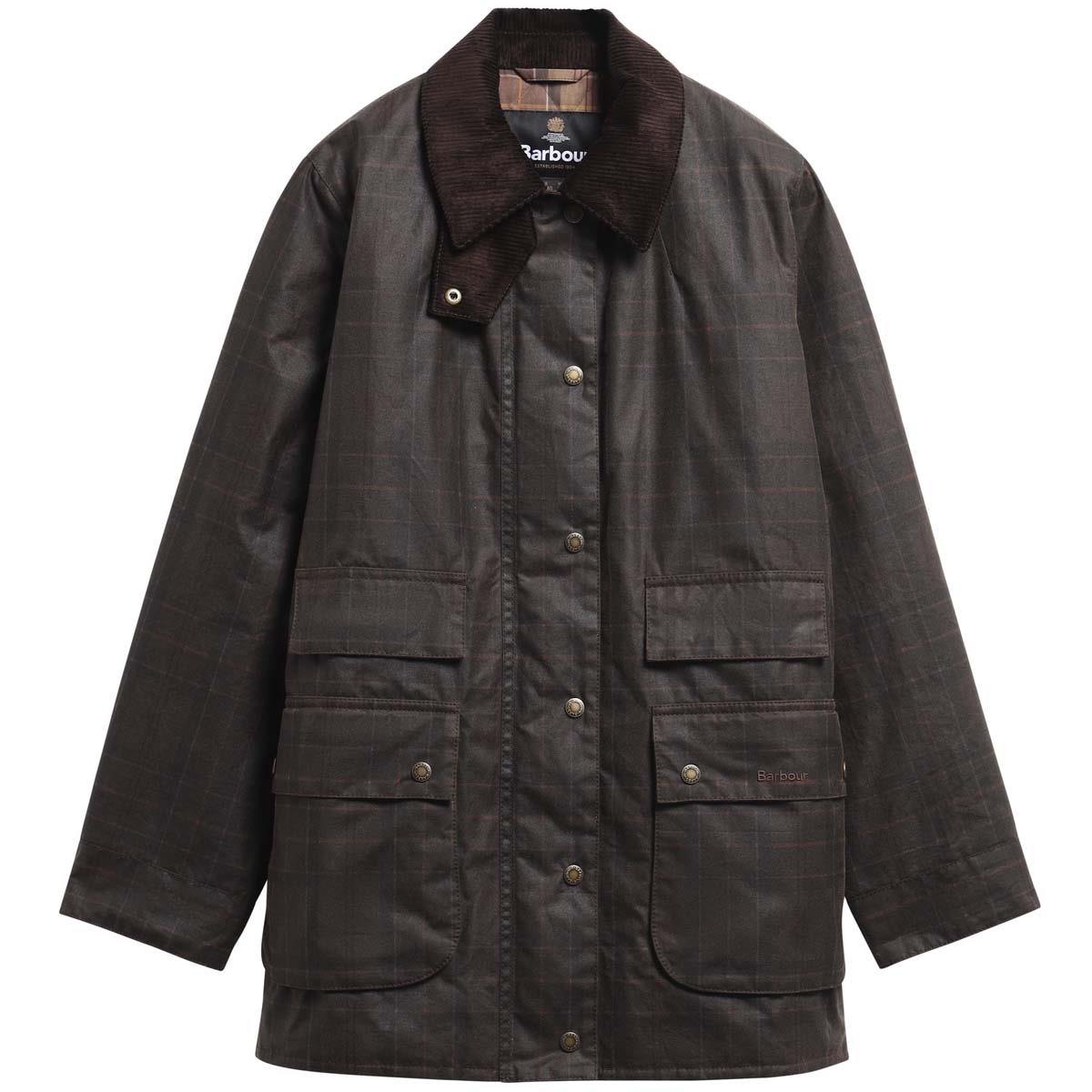 Barbour Womens Modern Checked Border Wax Jacket