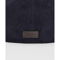 Navy Barbour Mens Bayfield Flat Cap detail