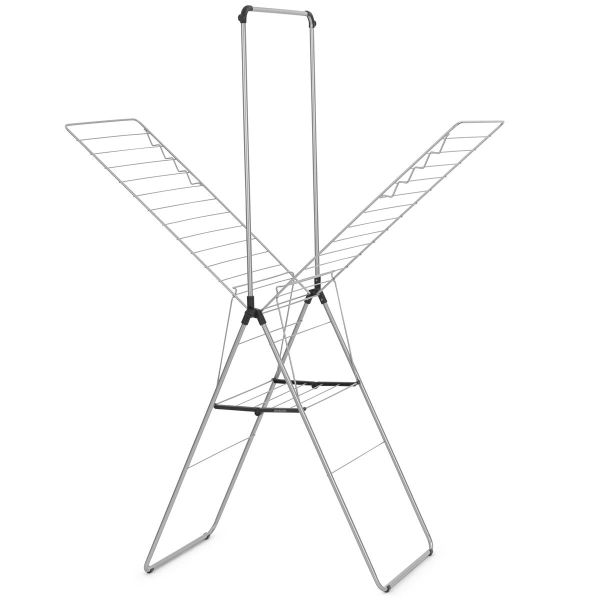 Metallic Grey Brabantia HangOn Drying Rack 25 Metres With Rod