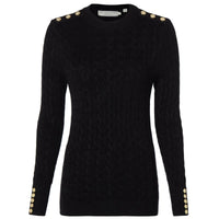 Holland Cooper Womens Seattle Cable Crew Neck Knitted Jumper