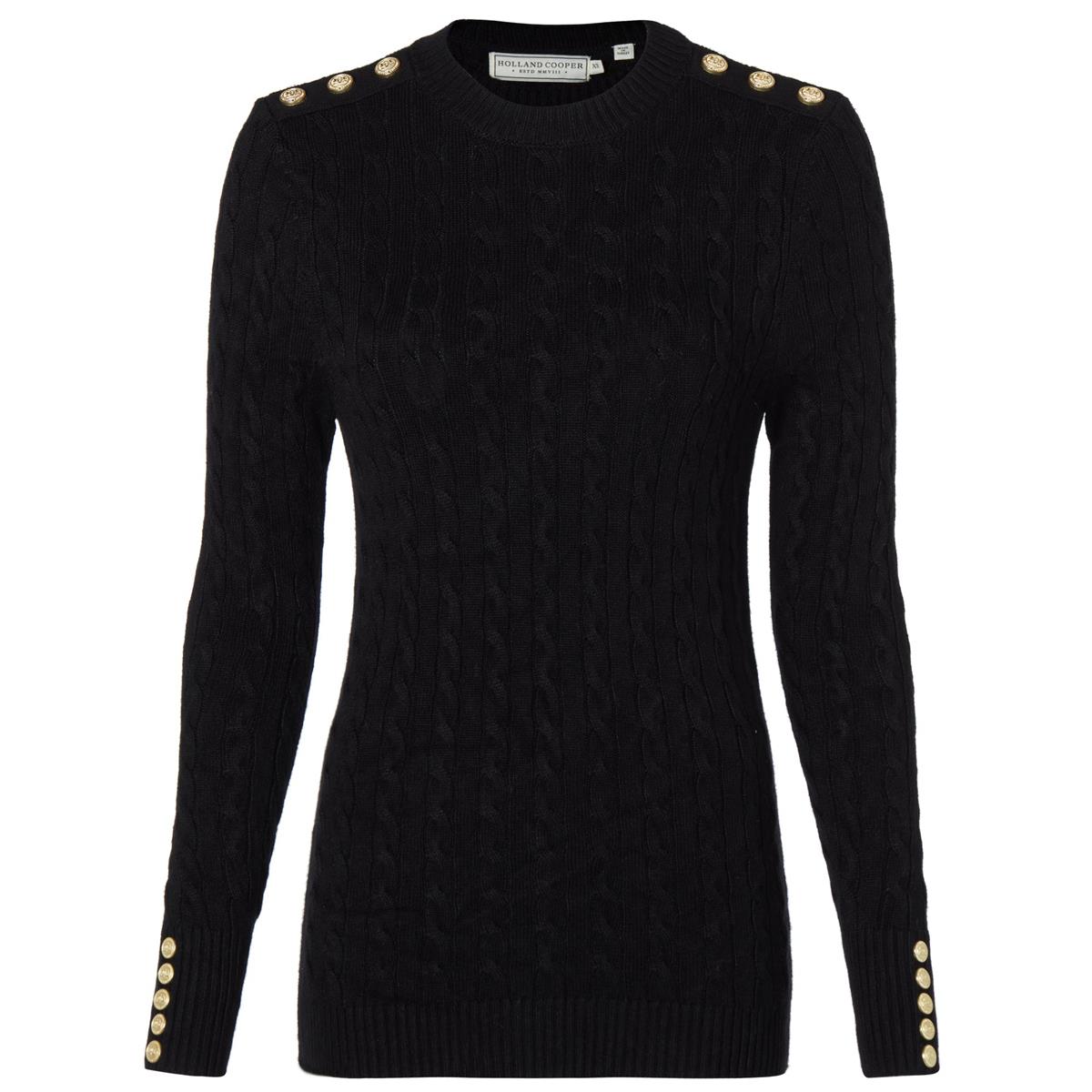 Holland Cooper Womens Seattle Cable Crew Neck Knitted Jumper