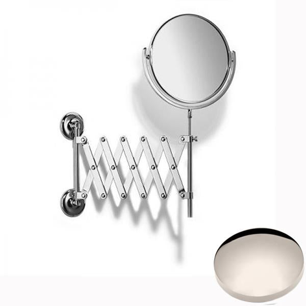 Polished Nickel Samuel Heath Novis Extending Mirror Plain / Magnifying L1108